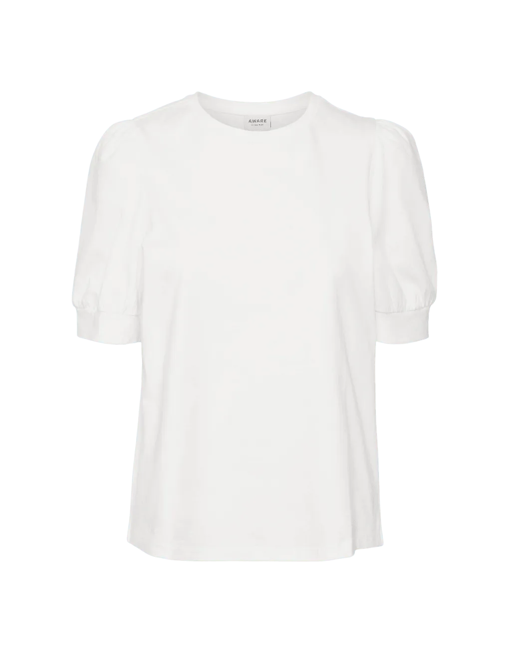 Camiseta de Mujer Vero Moda Manga Corta Abullonada Kerry Bright White - ECRU