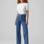 Camiseta de Mujer Vero Moda Manga Corta Abullonada Kerry Bright White - ECRU