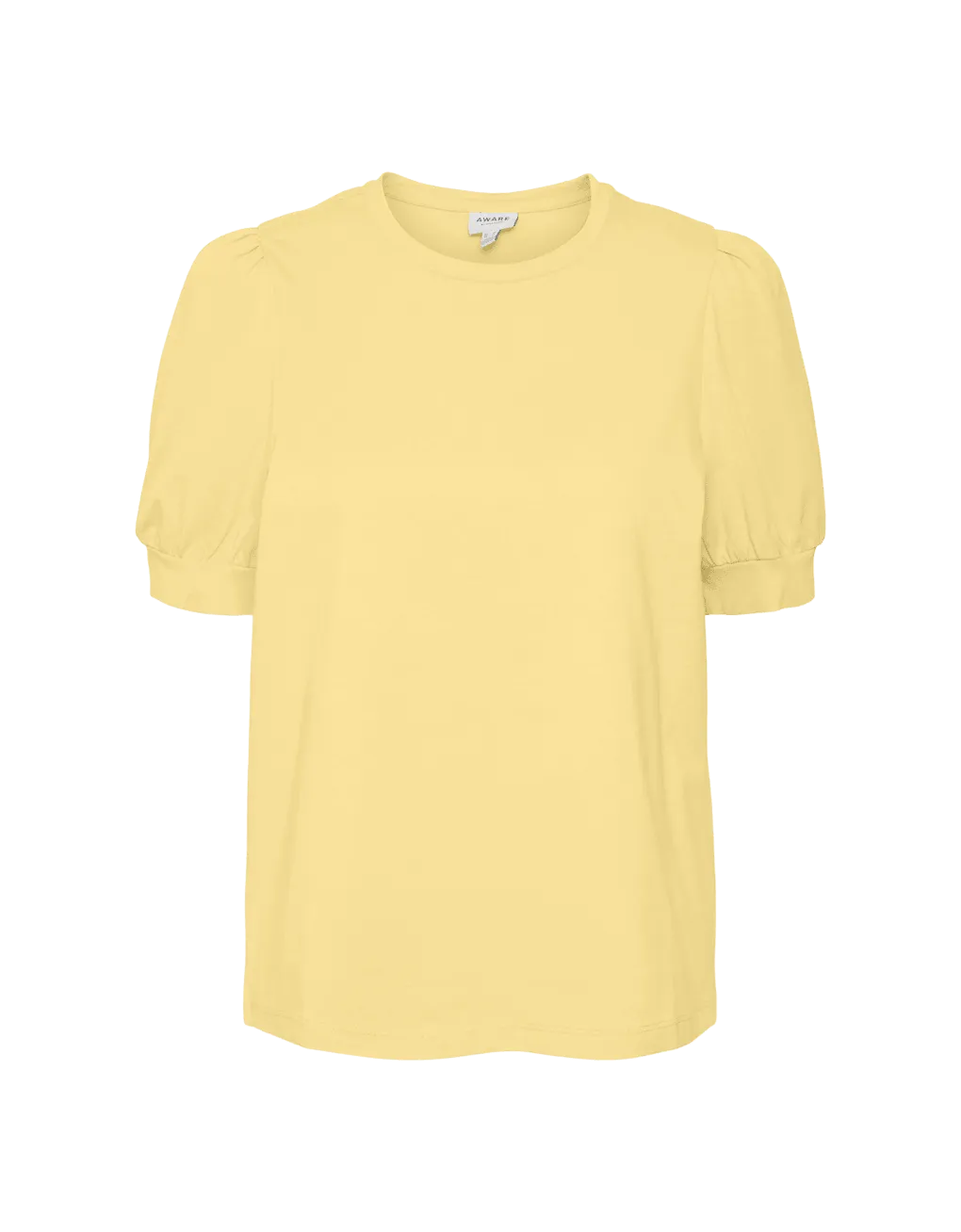 Camiseta de Mujer Vero Moda Manga Corta Abullonada Kerry Lemon Meringue - ECRU