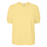 Camiseta de Mujer Vero Moda Manga Corta Abullonada Kerry Lemon Meringue - ECRU