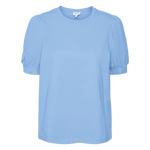 Camiseta de Mujer Vero Moda Manga Corta Abullonada Kerry Little Boy Blue - ECRU