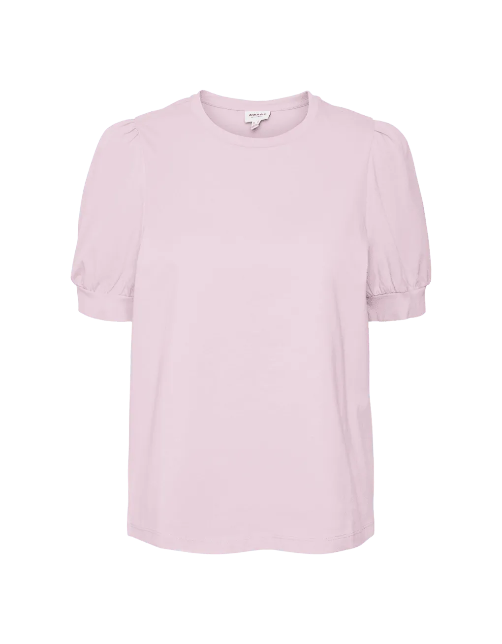 Camiseta de Mujer Vero Moda Manga Corta Abullonada Kerry Parfait Pink - ECRU