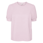 Camiseta de Mujer Vero Moda Manga Corta Abullonada Kerry Parfait Pink - ECRU