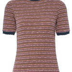 Camiseta de punto a rayas - ECRU