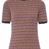 Camiseta de punto a rayas - ECRU