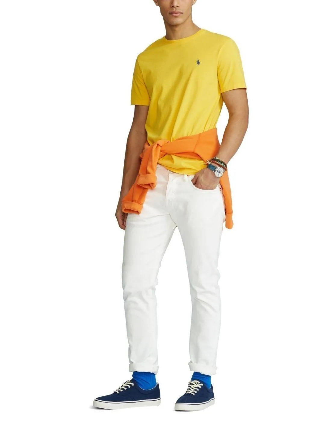 Camiseta de punto Custom Slim Fit - ECRU