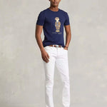 Camiseta de punto jersey Custom Slim Fit - ECRU