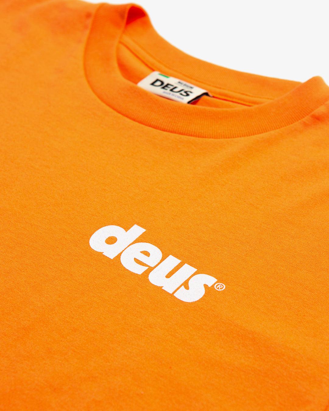 Camiseta Deus Ex Machina Base Orange Ochre - ECRU