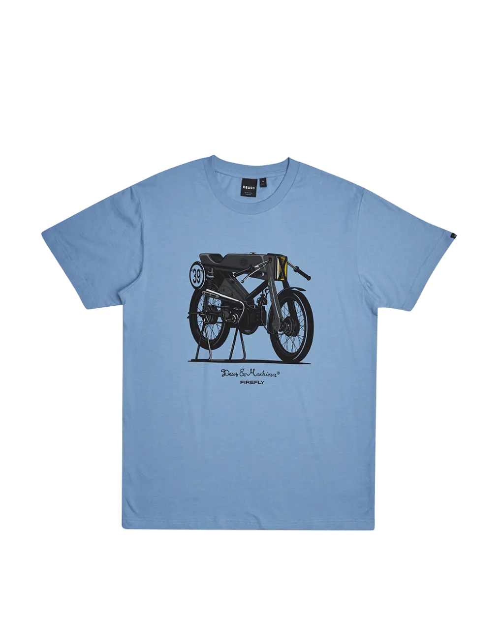 Camiseta Deus Ex Machina Firefly Blue - ECRU