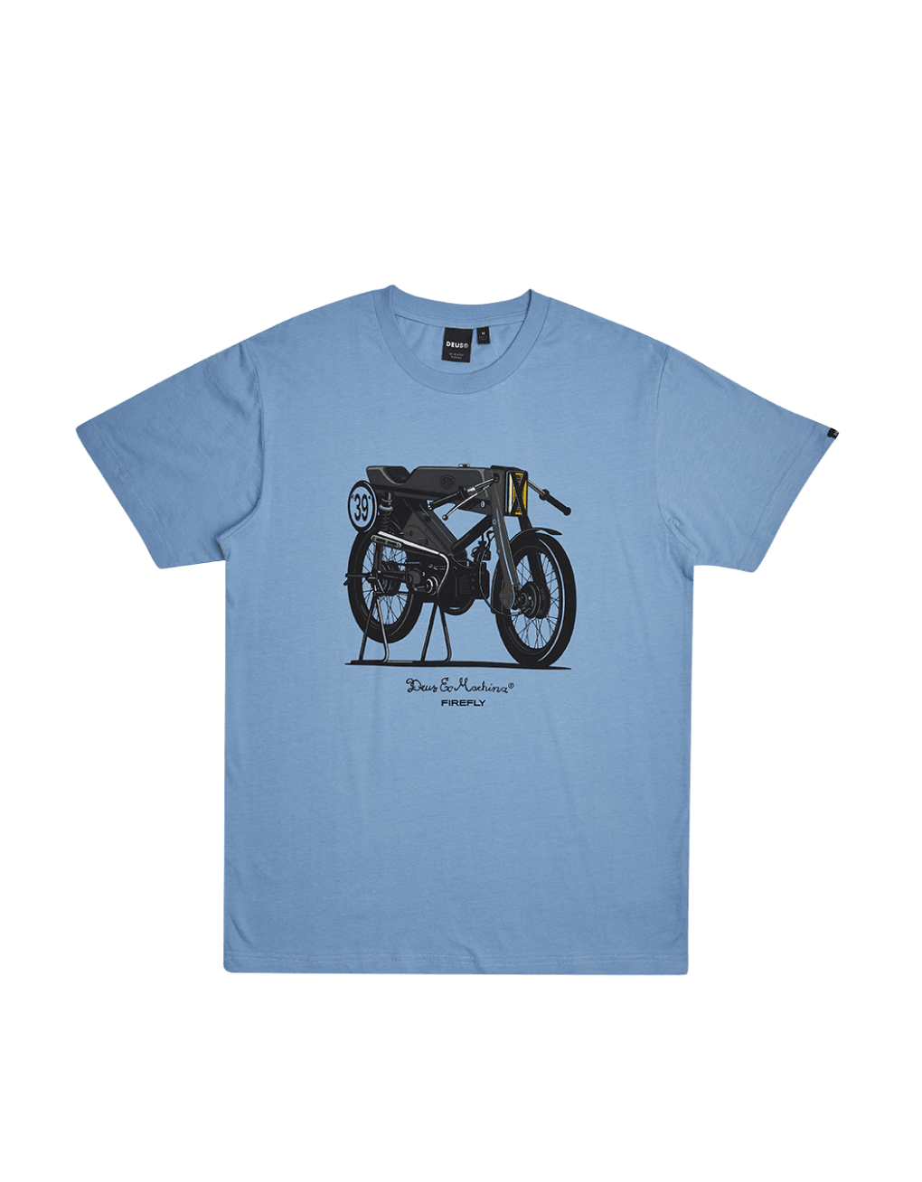 Camiseta Deus Ex Machina Firefly Blue - ECRU