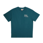 Camiseta Deus Ex Machina Layback Jasper Green - ECRU
