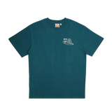 Camiseta Deus Ex Machina Layback Jasper Green - ECRU