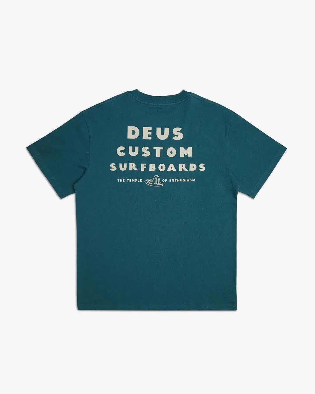 Camiseta Deus Ex Machina Layback Jasper Green - ECRU