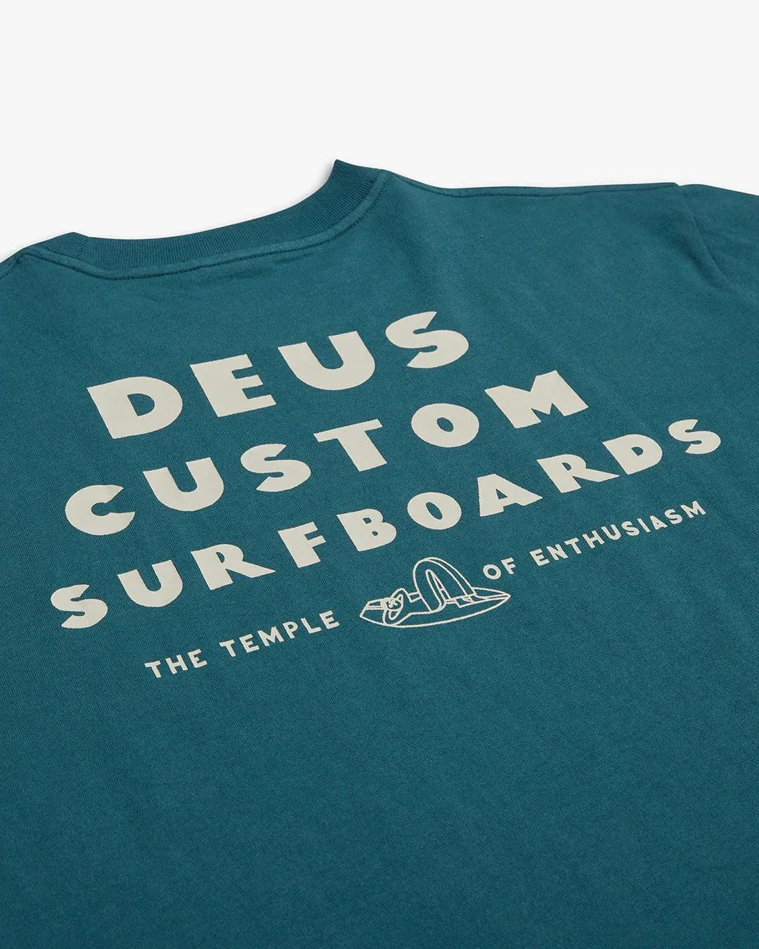 Camiseta Deus Ex Machina Layback Jasper Green - ECRU