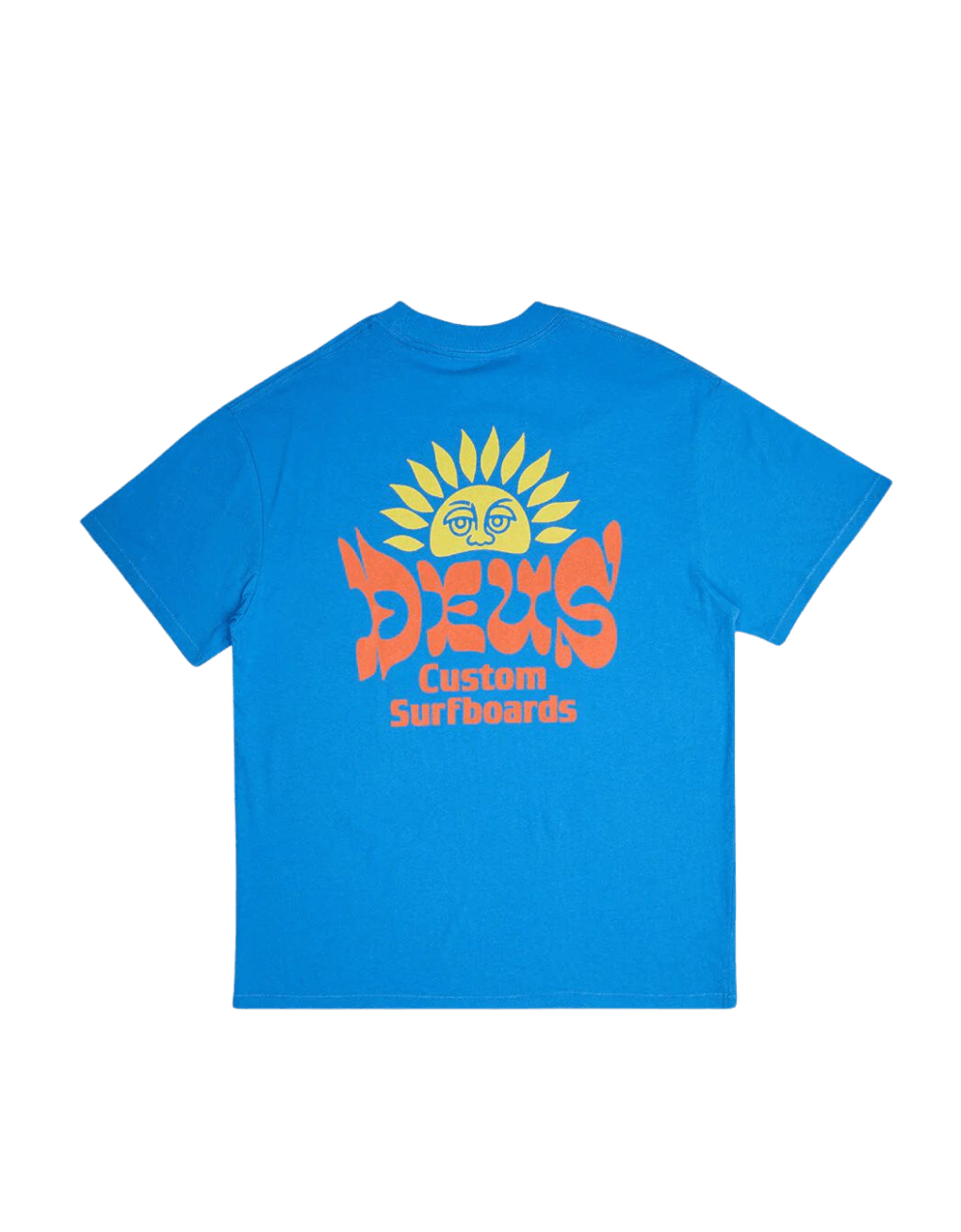Camiseta Deus Ex Machina Sleeping Sun French Blue - ECRU