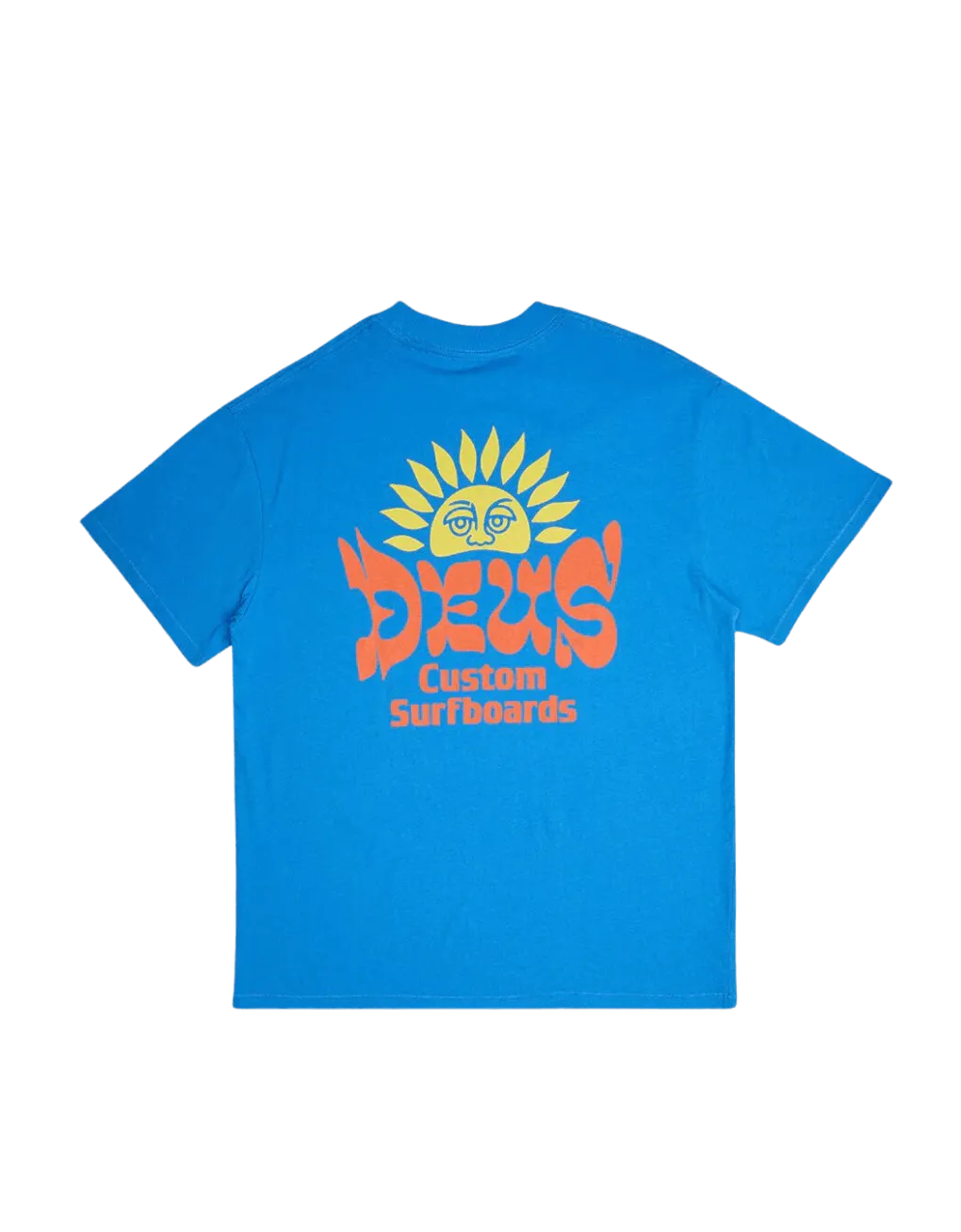 Camiseta Deus Ex Machina Sleeping Sun French Blue - ECRU