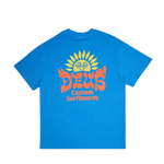 Camiseta Deus Ex Machina Sleeping Sun French Blue - ECRU