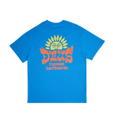 Camiseta Deus Ex Machina Sleeping Sun French Blue - ECRU