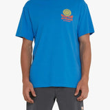Camiseta Deus Ex Machina Sleeping Sun French Blue - ECRU