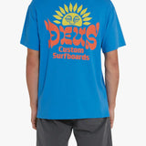 Camiseta Deus Ex Machina Sleeping Sun French Blue - ECRU