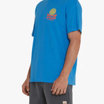 Camiseta Deus Ex Machina Sleeping Sun French Blue - ECRU