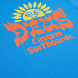 Camiseta Deus Ex Machina Sleeping Sun French Blue - ECRU