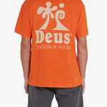 Camiseta Deus Ex Machina Wobbles Mandarin Orange - ECRU