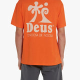Camiseta Deus Ex Machina Wobbles Mandarin Orange - ECRU