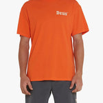 Camiseta Deus Ex Machina Wobbles Mandarin Orange - ECRU