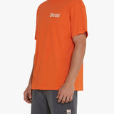 Camiseta Deus Ex Machina Wobbles Mandarin Orange - ECRU