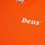 Camiseta Deus Ex Machina Wobbles Mandarin Orange - ECRU
