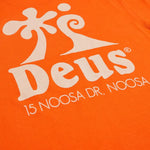 Camiseta Deus Ex Machina Wobbles Mandarin Orange - ECRU