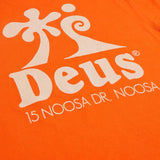 Camiseta Deus Ex Machina Wobbles Mandarin Orange - ECRU