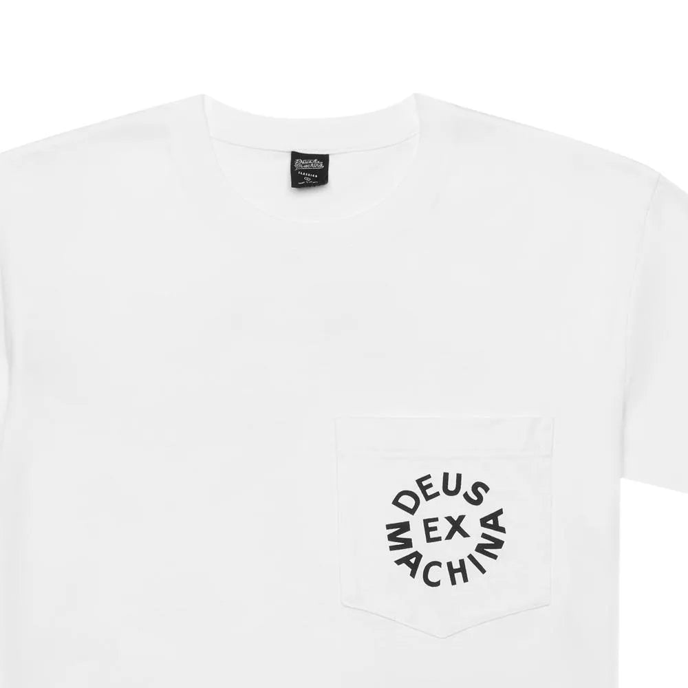 Camiseta Deus Pocket Logo - ECRU