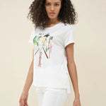 Camiseta Dibujo Bali - ECRU