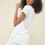 Camiseta Dibujo Bali - ECRU