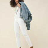 Camiseta Dibujo Bali - ECRU