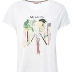 Camiseta Dibujo Bali - ECRU