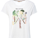 Camiseta Dibujo Bali - ECRU