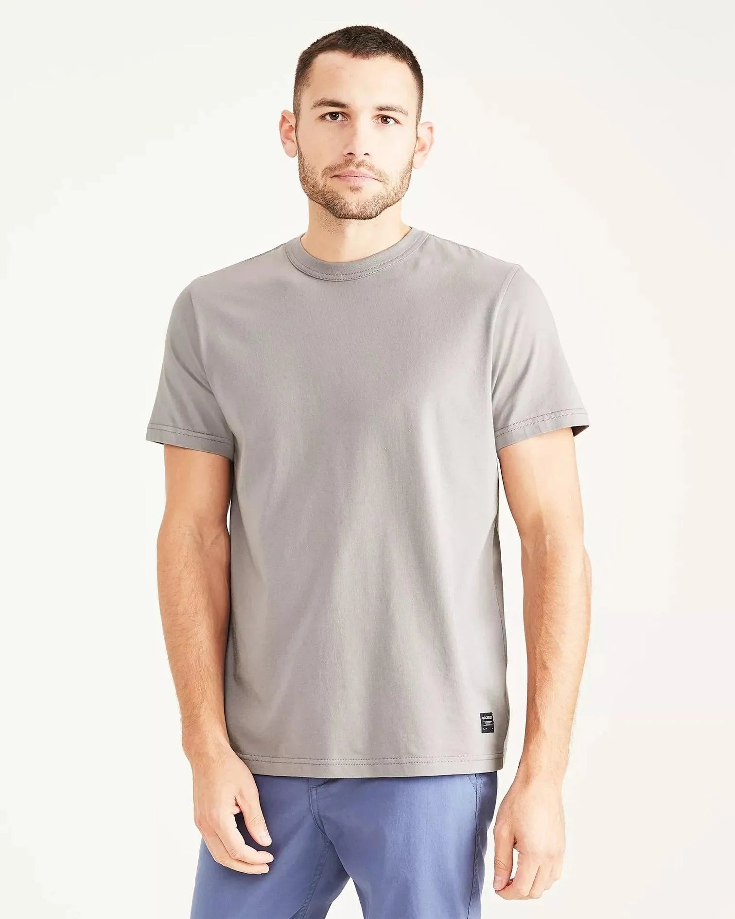 Camiseta Dockers de hombre Slim Fit Icon Foil Grey - ECRU