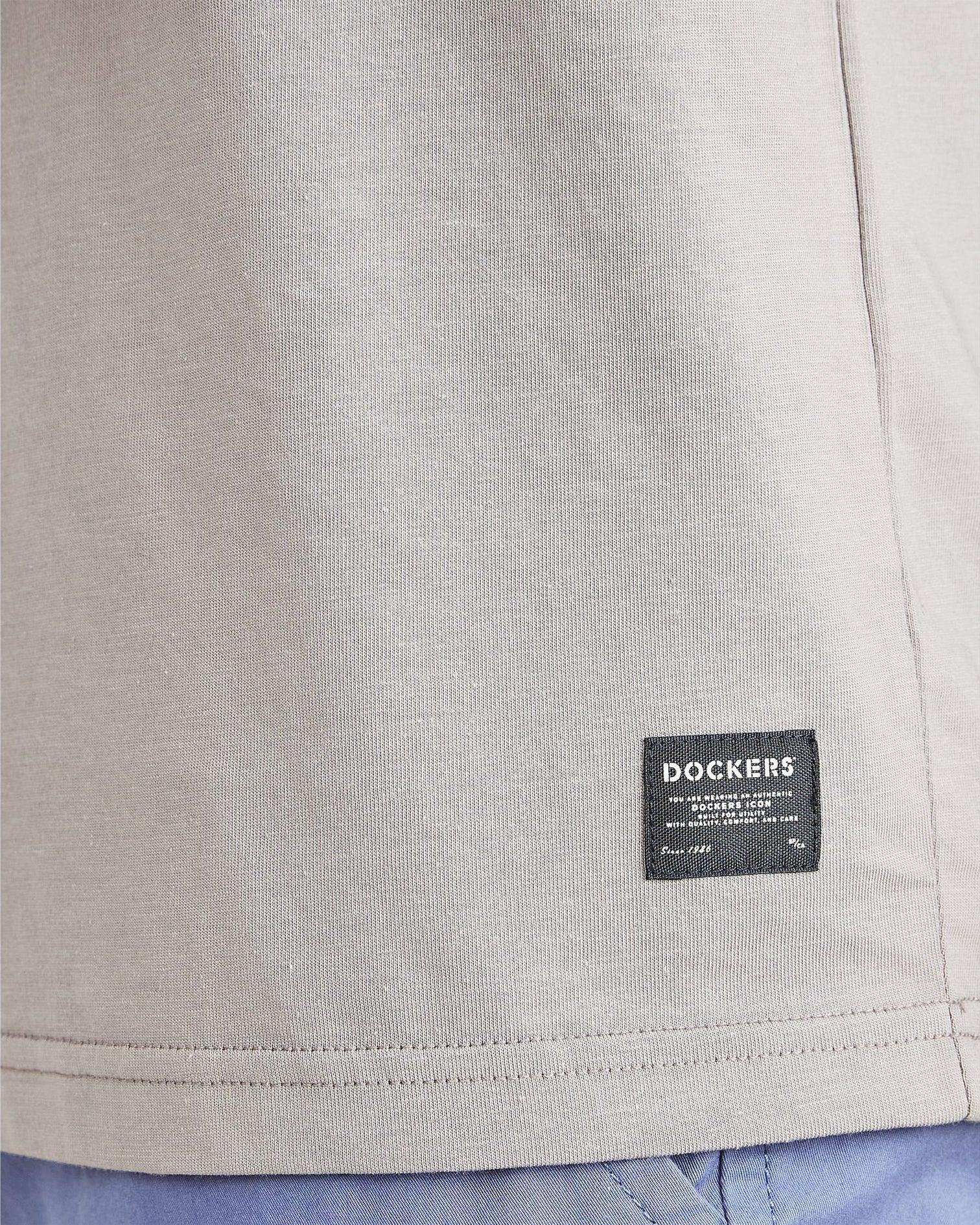 Camiseta Dockers de hombre Slim Fit Icon Foil Grey - ECRU