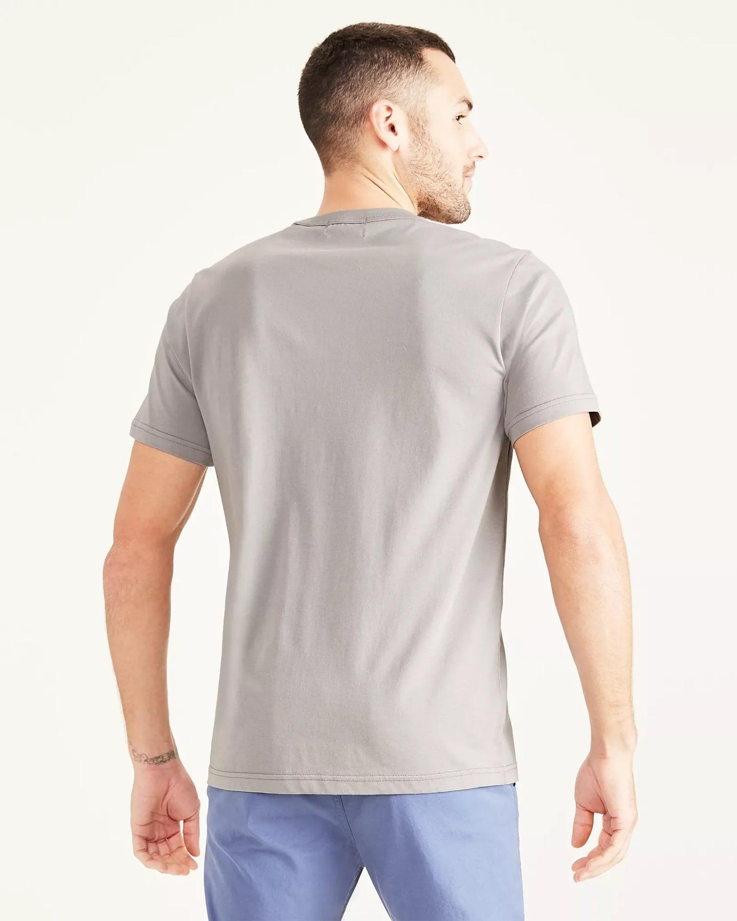 Camiseta Dockers de hombre Slim Fit Icon Foil Grey - ECRU