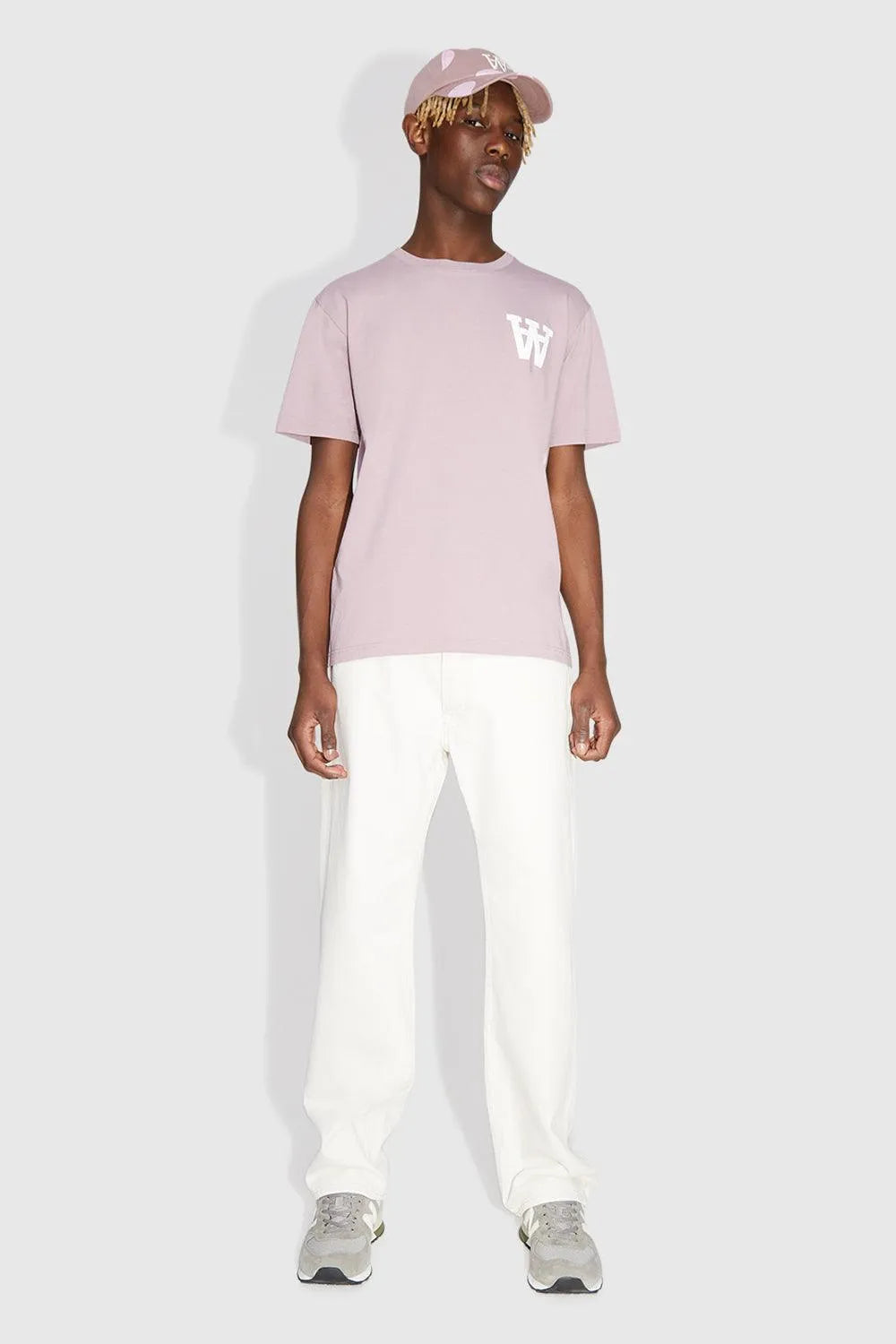 Camiseta Double A by Wood Wood Ace Pink - ECRU