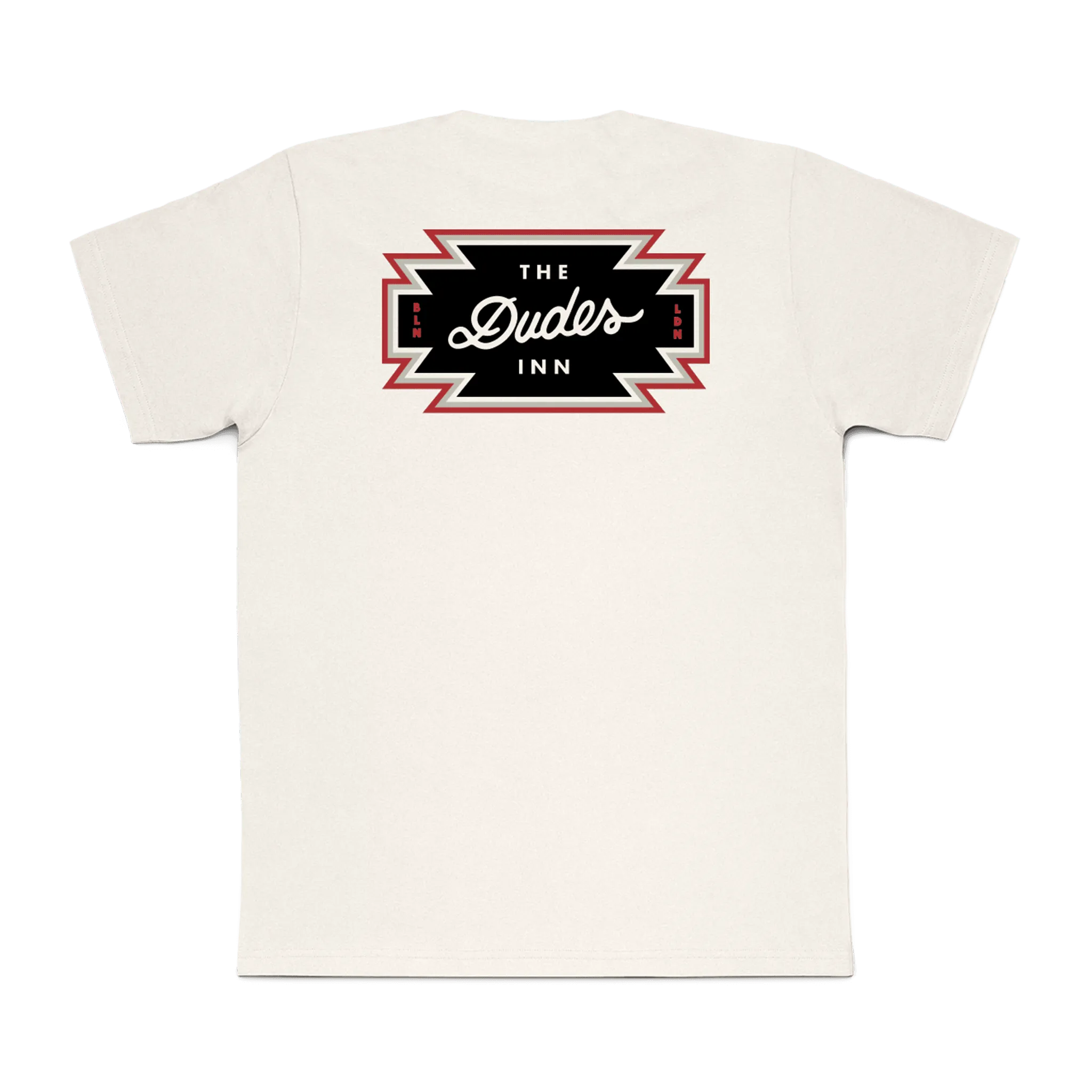 Camiseta Dudes Inn - ECRU