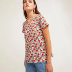 Camiseta Easy Manga Corta Lyst Blanc - ECRU