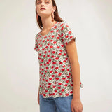 Camiseta Easy Manga Corta Lyst Blanc - ECRU