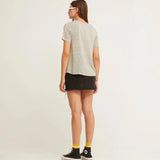 Camiseta Easy Manga Corta Rayure noir - ECRU