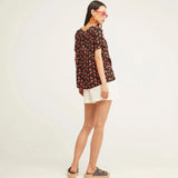 Camiseta Easy Manga Corta Sandia noir - ECRU