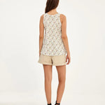 Camiseta Easy sin Mangas - ECRU