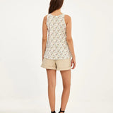 Camiseta Easy sin Mangas - ECRU